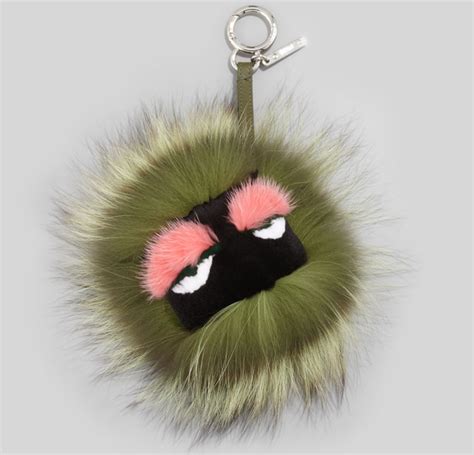 fendi monster bug bag charm|Fendi peekaboo monster bag.